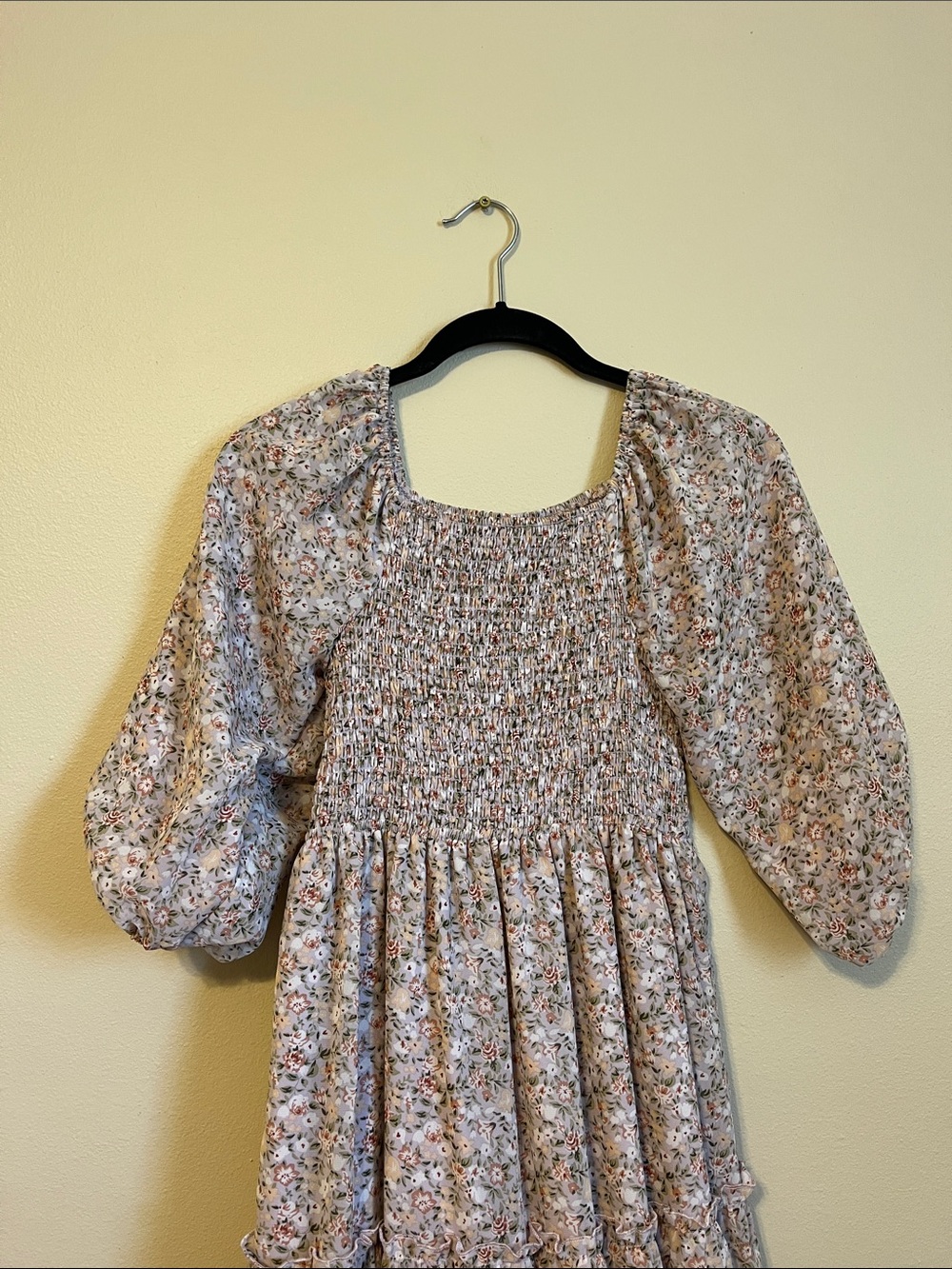 Mikarose Rose Multicolor Floral Smocked Maxi Dress - Picture 9 of 12